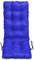SuperKissen24. Stuhlkissen Sitzkissen und Rückenkissen für stühle - 48x123 cm - Outdoor und Indoor - blau