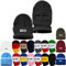 PGwear Mütze und Sturmhaube 2 in 1 viele Farben (dunkelgrau)