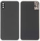 Custodia posteriore cover cover batteria parti di ricambio compatibile con iPhone X, (nero, con obiettivo della fotocamera)