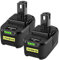 【2PACK】18V 5.0Ah Replacement Battery for Ryobi 18V Battery P108 P102 P103 P107 P106 P102 P103 P109 RB18L15 RB18L25 RB18L25 RB18L30 with LED Indicator