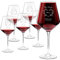Maverton Set de 6 Verres à Vin en Cristal - Verre gravé 490 ml - Cadeau anniversaire pour chaque Couple - Verres Classiques pour parents - Cadeau personnalisé - Parents