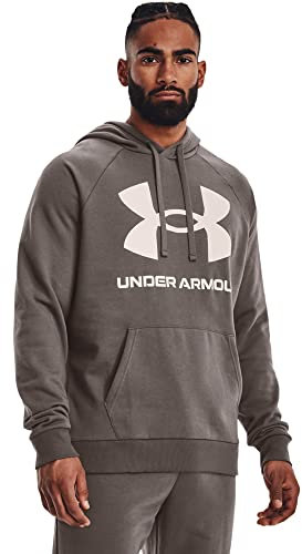 Under Armour Rival Fleece Big Logo Hoody braunweiss, S Herren