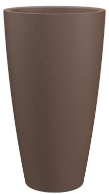 Artevasi Pot Haut Naturel, pour l'intérieur ou l'extérieur, Poids léger, Insert Inclus, Hauteur 70cm, Couleur Linen Taupe