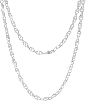 Bohnenkette 5,00 mm aus 925 Sterling Silber