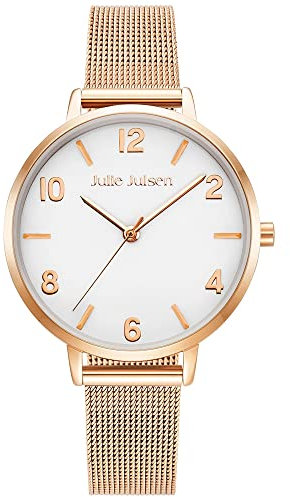 Julie Julsen JJW1486RGME Basic Uhr Damenuhr Edelstahl 3 bar Analog Rose