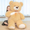 SNOWOLF Teddybär, niedliches Stofftier, Plüschtier, 1.30 m, großer Bär, Kuschelpuppe, Geschenk für Kinder, Jungen, Mädchen, Geburtstag, Weihnachten, Valentinstag (1.3m, Hellbraun)
