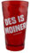 DES IS MOINER! Dubbebecher 0,5 Liter aus Plastik (Rot) - Pfälzer Dubbeglas aus Kunststoff (Polycarbonat)