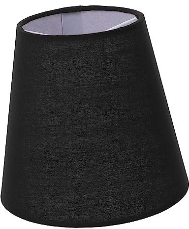 DOITOOL Geklemmter Lampenschirm Aus Blasenstoff Geotextilstoff Polsterstoff Tüllstoff Kleine Kerzenhalter Sterndecken-Hängelampenschirm Langlebige Lampenabdeckung Lampenabdeckung Schwarz