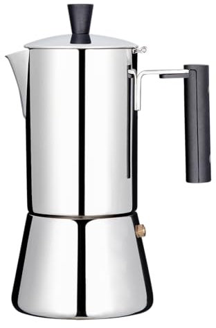 Lexnlux Espressokocher für den Herd 6 Tassen 300ml Edelstahl-Moka-Kanne