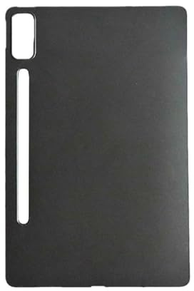 Wigento Für Lenovo Tab P12 12.7 Zoll Schwarz Tablet Tasche Hülle Case TPU Silikon dünn