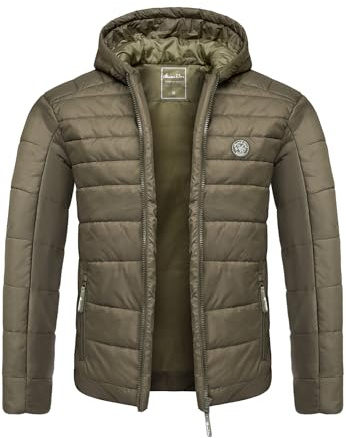 Amaci&Sons Herren Steppjacke Outdoor Basic Patch Jacke 9109