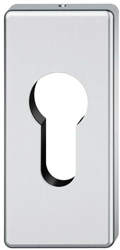 FSB 0 00010 6204 Zylinderrosette 17 1778 eckig, Edelstahl matt,