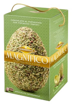 Mini Uovo Pasqua Condorelli Uovo Magnifico Pistacchio con Pistacchi Tostati 130 g