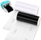 Smart Vinyl für Cricut Joy, 2 Rollen Smart Adhesive Vinyl Permanent Weiß & Schwarz 14 x200cm Smart Vinyl Permanent Selbstklebende Vinylfolie Plotter für DIY Tassen, Wände, Aufkleber, Banner, Autos