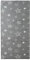 KARAT Teppichläufer Dots&Stars - 80 x 300 cm - Kinderteppich für Jungen und Mädchen - Spielteppich, Teppich für Kinderzimmer, Wohnzimmer, Schlafzimmer (Grey Stars)
