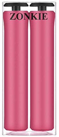 1 paire de poignées de guidon de vélo - Structure ergonomique - Poignées de vélo - Pour VTT MXB - Rose - 30 mm