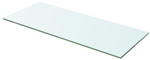 heybb Regalboden Glas Transparent 60 cm x 20 cm Transparentes Badezimmerregal Glasplatte Tisch