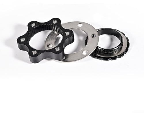 SMRTAD05 Rotor Adapter, Centre Lock to 6 Bolt Conversion, Black Color, Lightweight