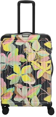 Travelite CRUISE Trolley M (67 cm) mit 4 Rollen Gelbe Orchidee [87]