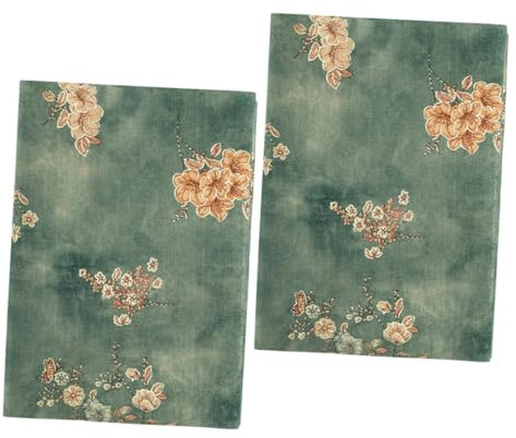 Tofficu 2stücke Buchumschlag Aus Stoff Weicher Stoff Buchschutz Notizbücher Für Leser Studenten Und Reisende