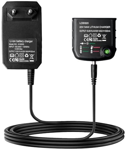 Cargador de litio 18 V/20 V, 18 V, cargador para batería Black y Decker, BL2018 BL2018-XJ BL1518 LBXR20-OPE LBXR20 LB20 LBX20 LBX20 LBX4020 LB2X4020 LBXR2020-OPE BL1514