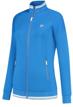 DUNLOP CLUB DAMEN TENNIS STRICKJACKE, Königsblau, S