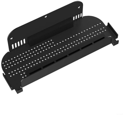 Gettimore Soporte de montaje en pared para consola de juegos para Switch 2 NS2 Estante de almacenamiento de metal Ahorro de espacio (negro)