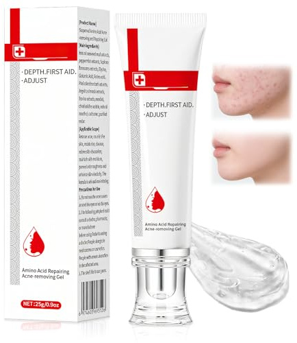 25g Crema Anti-Acne,Grasse e con Tendenza Acneica,Anti Brufolo Gel,Crema Acne,Adatto per la maggior parte dei tipi di pelle