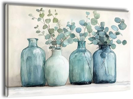 Paint by Numbers Kits for Adults With Frame, Plant Bottle Painting by Numbers with Brushes and Acrylic Paints, Canvas Oil Paint Kit Hobbies for Adults Women, Halloween Home Wall Decor 24x32in Ee-1445
