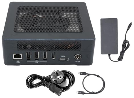 BONKZEBU Docking Station GPU Esterna Adatta per 3 USB3.0 Dock per Scheda Grafica PC a 7 Porte per Giochi di Editing Video, Dock per Scheda Grafica Esterna (Spina europea)