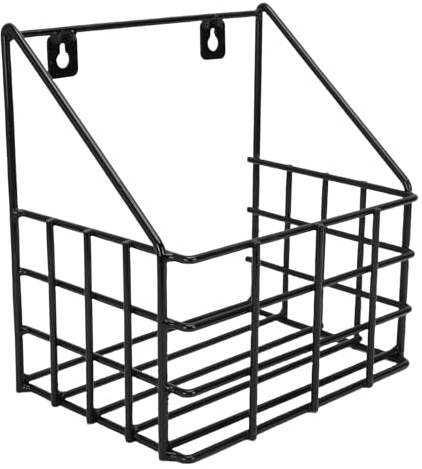 TIKATARER Grand Panier Mural Suspendu, Panier en Fil Métallique pour Organisateur d'écurie de Chevaux, de Conception en Métal Antirouille, 9,2x6,8x10 Pouces