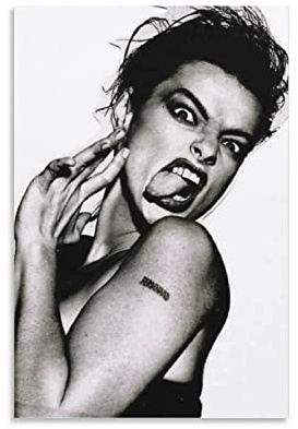 ECGRLNV Kunstwerk Malerei Leinwanddrucke 30 * 50cm Nina Hagen Poster Decorazione Soggiorno Camera da letto Pittura Senza Cornice