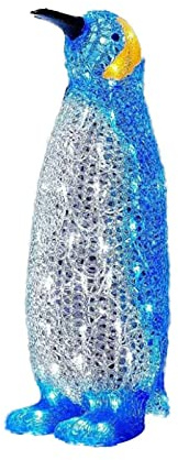 CHUOZI Pinguin LED Weihnachten Outdoor Dekoration Acryl Ornamente Solar Hausnummernschild Lichter (A, Einheitsgröße)