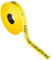 Triuso Trassenband Warnband Trassenwarnband Einlegeband Grabenband Sicherheitsband Sicherungsband 40mm x 250m Achtung Gasleitung- gelb