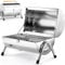 Gardebruk Portable Folding Stainless Steel Double Grill Surface Charcoal Grill for Travel, Camping, Picnics