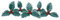 Anniversary House 5pcs Holly & Berries Plastic Cake Topper Picks Green/RedChristmas Cake Decorations, Christmas Cake Toppers, Yule Log Decorations, Traditional Non-Edible Decorations, BX052 UK
