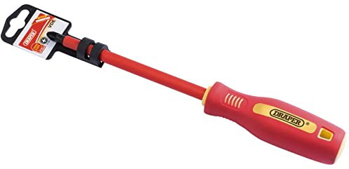 Draper 46535 Fully Insulated Soft Grip PZ TYPE Screwdriver, 3 x 250 mm