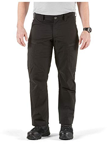 5.11 Tactical Men's Apex Cargo Trousers, Flex-Tac Stretch Fabric, Gusseted, Teflon Finish, Black, 36x32, Style 74434