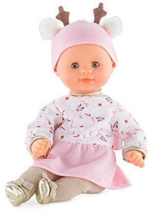 Corolle FPJ94 Bébé Calin Babypuppe, rosa, weiß, 30 cm