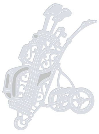 Sweet Dixie SDD270 Golf Bag and Trolley Die, Grey, Medium