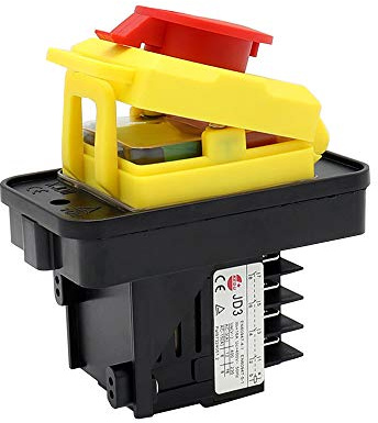KEDU KJD11 Interruttori Elettromagnetici Impermeabili 10 Pin Relè JD3 Interruttore a Pulsante ON-OFF con Interruzione di Corrente e Protezione di Sottotensione Funzione 400V 12A
