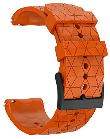 MCXGL Quick Release Gummiarmband Kompatibel mit Suunto 9 Baro Kupfer Spartan Serie 24mm Smart Wrist Armbänder
