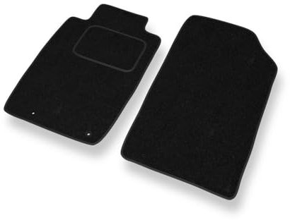 Mossa - Fußmatten Auto kompatibel mit Peugeot 206 I (1998-2010) - schwarz Automatten Autoteppiche