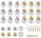 Cheriswelry 60 Stück Mini-Glaskugeln, leer, durchsichtig, 14 mm, 16 mm, 18 mm, mit Bügel, Ohrringhaken, Biegering für Ohrringe, Schmuckherstellung