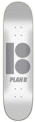 Plan B Team Texture Skateboard-Deck, 20,3 cm, Weiß