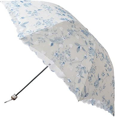 L-Lei Sun Umbrella Ladies Parasol Ladies Embroidered Lace Double-Deck Anti-UV Parasol Umbrella Sun/Rain/Snow Folding Umbrella