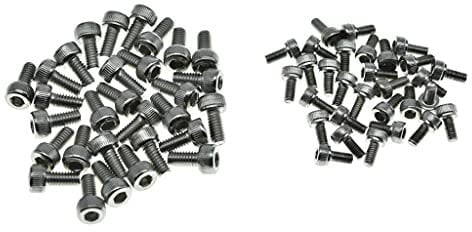 Dopro 30-Pack Stainless Steel Tremolo Bridge Locking Nut Lock Nut & Bridge Saddle Mounting Screws Fits for Floyd Rose