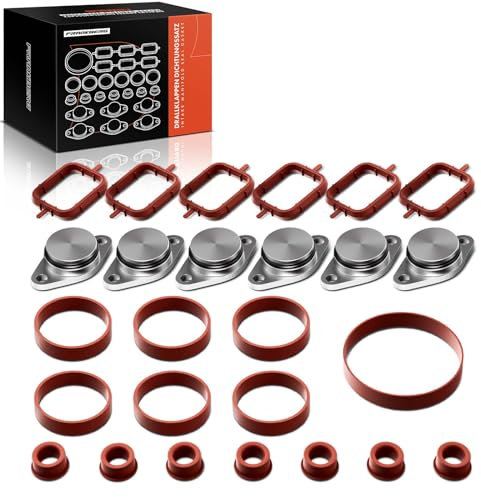 Frankberg Kit Joint de Collecteur d'Admission 6 x 32 mm Compatible avec Série 3 E46 330 1999-2005 Série 5 E39 525 530 1998-2003 X3 E83 3.0L 2004-2011 Remplace# 11612245439