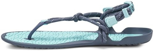 Xero Shoes Aqua Cloud Damen Sandalen – Minimalistische Wassersandalen mit extra griffiger Sohle – Blau Leuchten, Größe 40,5 EU