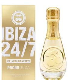 Eau de toilette mujer, spray y forma de benjamin de champagne PACHA Ibiza 24/7 vip 80 ml.